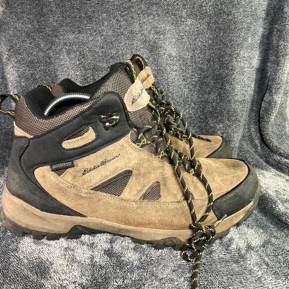 Eddie Bauer Mens Hiking Boot Brighton Size 12 Waterproof Leather - Picture 3 of 8